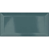 Metro Turquoise Gloss Ceramic Wall Tile 100 x 200mm