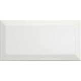 Metro White Gloss Ceramic Wall Tile 100 x 200mm