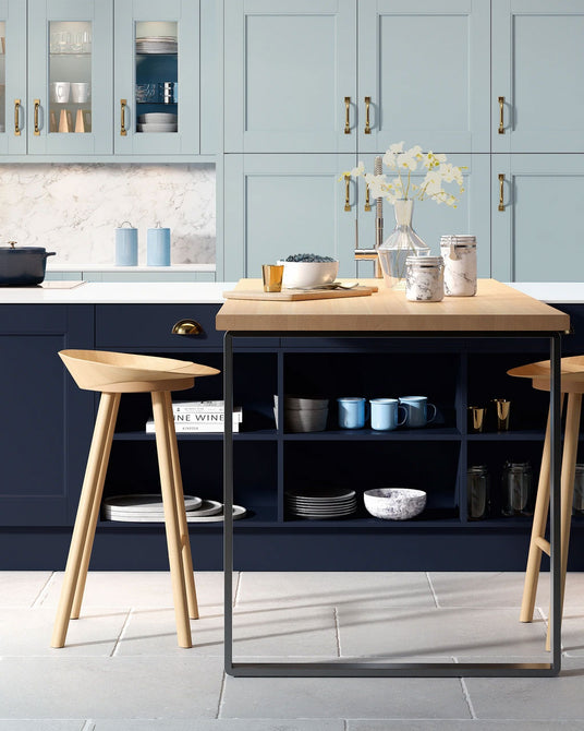 Omega Sheraton Minster Painted Indigo Blue, Graphite & Cove Blue