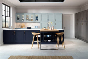 Omega Sheraton Minster Painted Indigo Blue, Graphite & Cove Blue