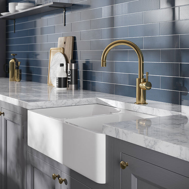 Mira Patterns Denim Gloss Ceramic Wall Tiles