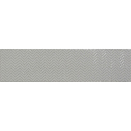Mira Patterns Grey Gloss Ceramic Wall Tile 75 x 300mm