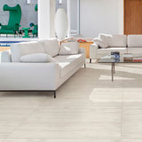 Novelle Ivory Matt Tiles on lounge floor