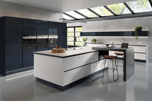 Omega Sheraton Oblique Gloss White & Indigo Blue