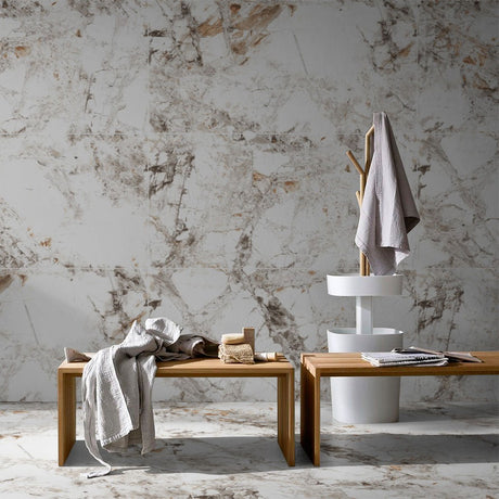 Oris White tiles in wall and floor