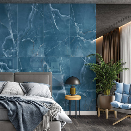 Orlena Viola tiles in a bedroom setting