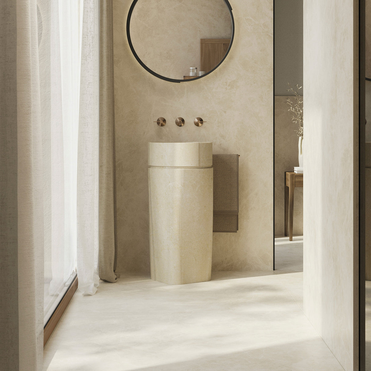 Porcelanosa Ars Beige Nature Wall & Floor Tile 120 x 120cm