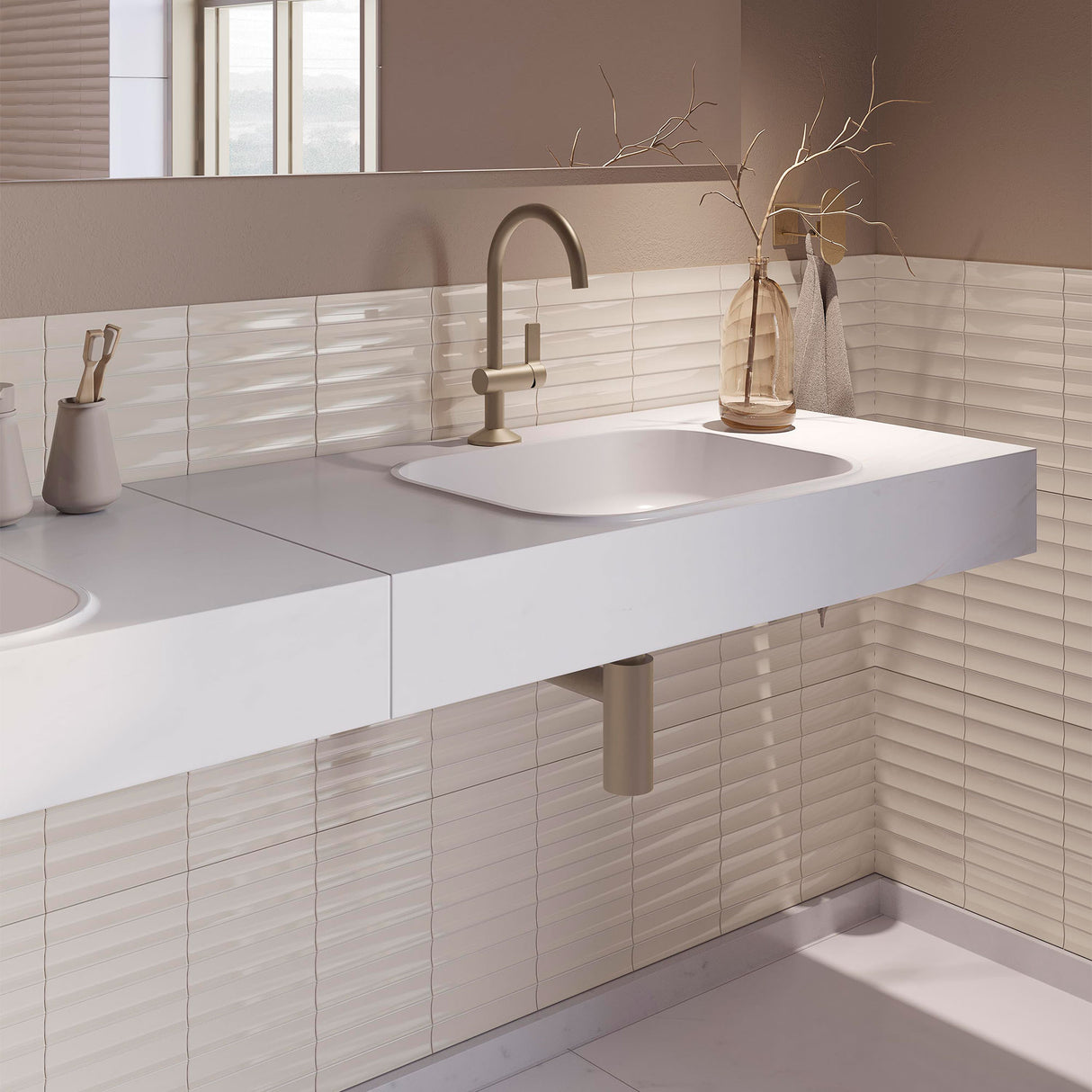 Porcelanosa Blinds Cream Wall Tiles