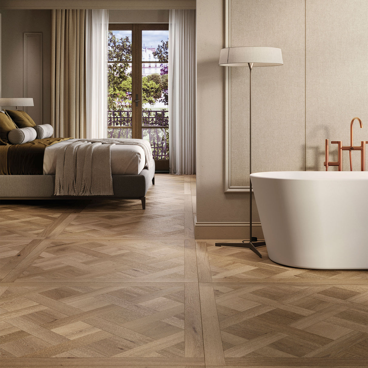 Porcelanosa Cambridge Nogal Wall & Floor Tile 120 x 120cm