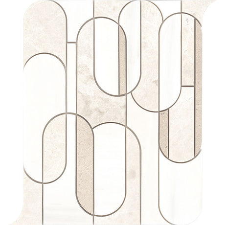 Porcelanosa Figure Arks Cream Mosaic 27.83 x 34.8cm