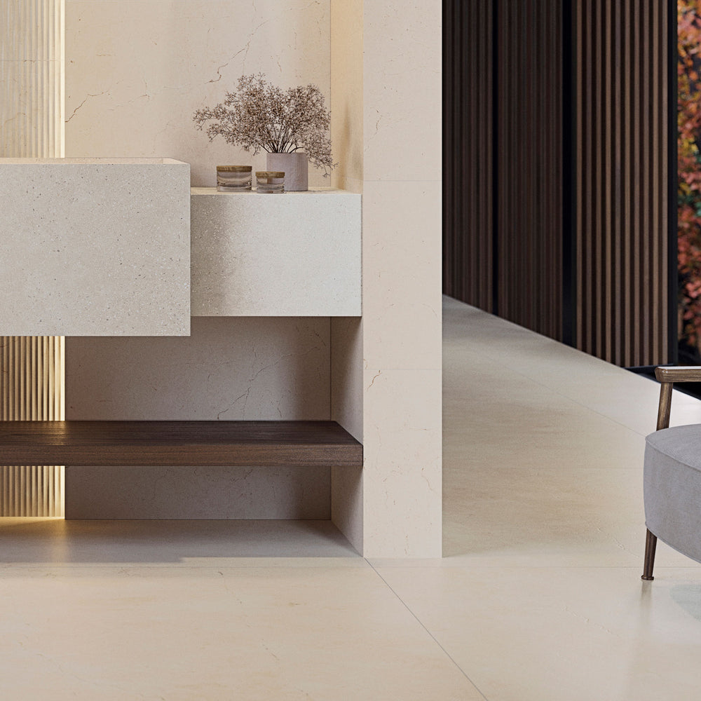 Porcelanosa Marmol Crema Marfil L Wall & Floor Tiles