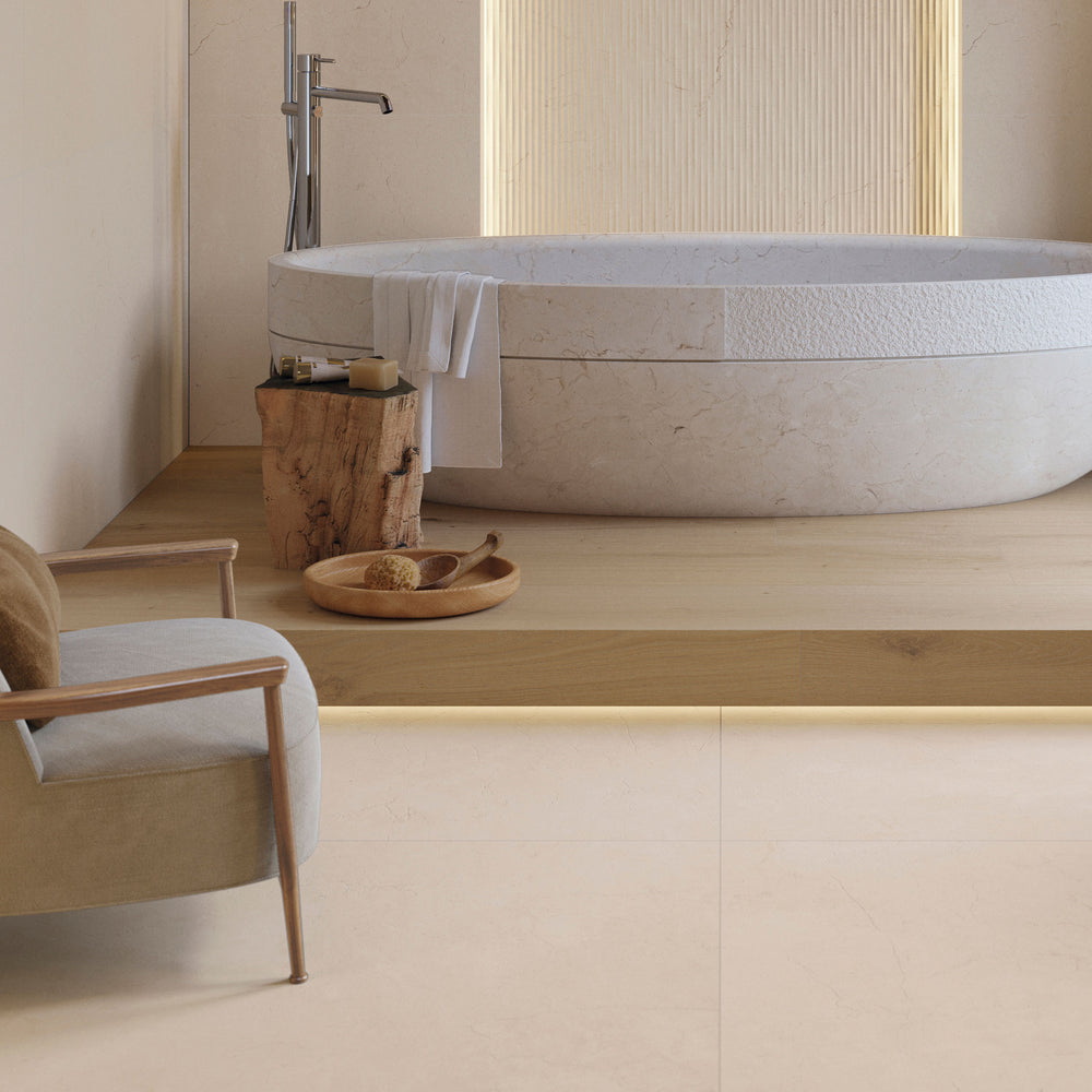 Porcelanosa Marmol Crema Marfil tIles