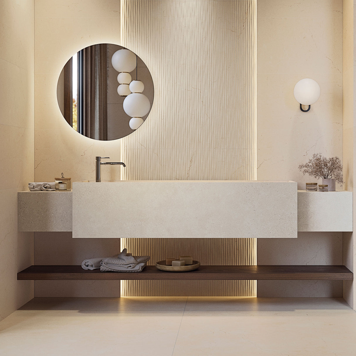 Porcelanosa Via Marmol Crema Marfil tiles