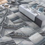 Ripple Blue Rectified Polished Tiles