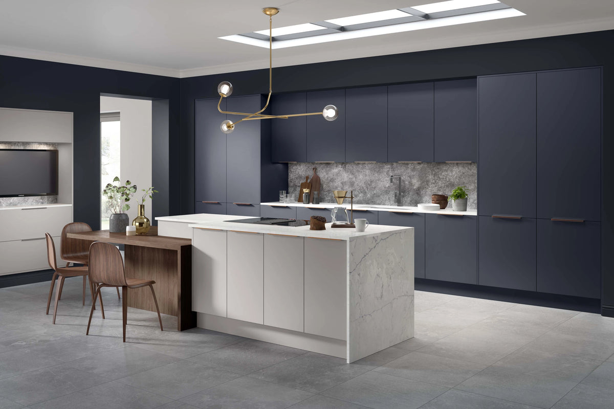 Omega Sheraton Setosa Painted Indigo Blue & Limestone