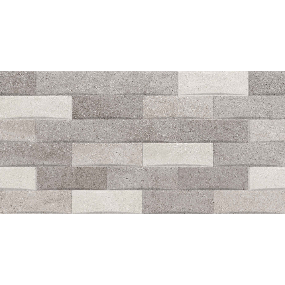 Shade Decor Grey Gloss Wall Tile 30 x 60cm