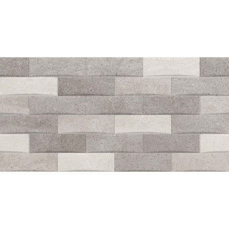 Shade Decor Grey Gloss Wall Tile 30 x 60cm