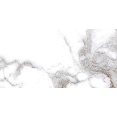 Silvaris White Rectified Polished Tile 60 x 120cm