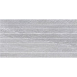 Slate Shutter Silver Matt Decor Tile 30.3 x 61.3cm