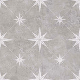 Solara Grey Patterned Matt Tile 33.5 x 33.5cm