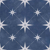 Solara Navy Blue Patterned Matt Tile 33.5 x 33.5cm