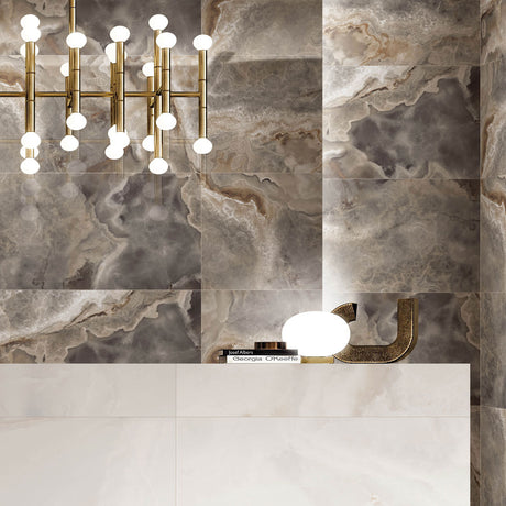 Sorren Grey tile on the walls