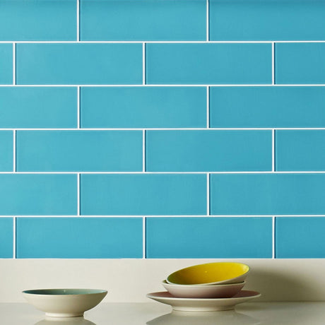 Spectrum Glass Cascade Clear Glass Tiles