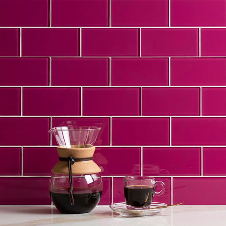 Spectrum Glass Petal Clear Glass Tiles