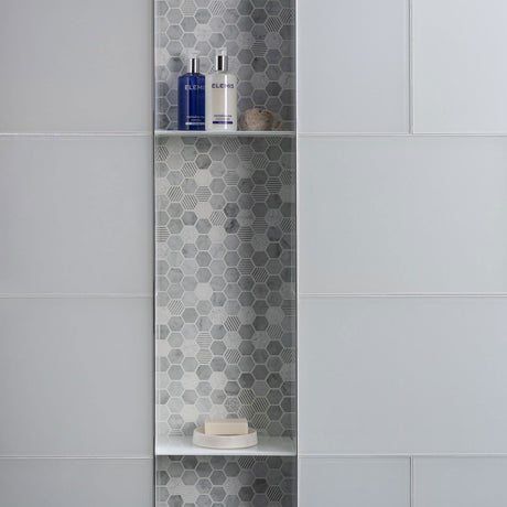 Spectrum Glass Veil Clear Glass Tiles 