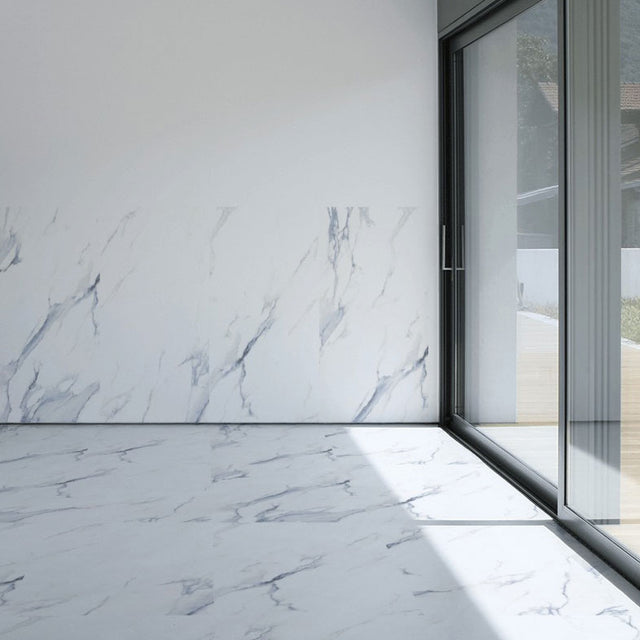 Statuario Mercury Blue tiles