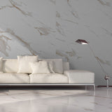 Statuario Mercury Gold tiles on wall