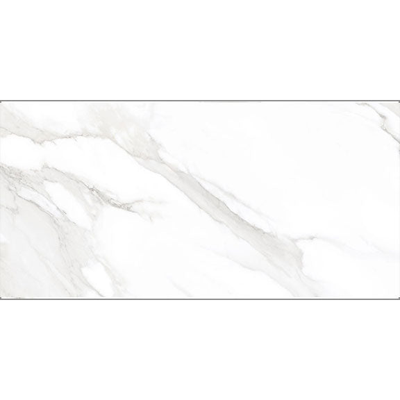 Statuario Mercury White Rectified Tile 30 x 60cm