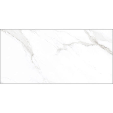 Statuario Mercury White Rectified Polished Tile 30 x 60cm