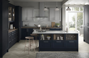 Omega Sheraton Sterling Painted Indigo Blue & Grey