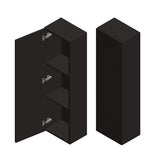 Tabo Bergamo Matt Graphite Grey Wall Hung Tall Unit 350mm