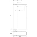 Tabo Corrado Chrome Tall Basin Mixer Tap