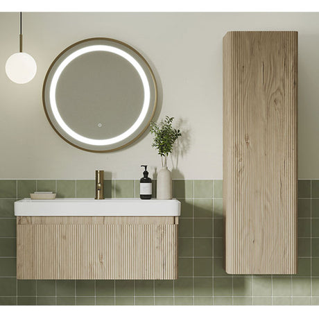 Tabo Qubi Wall Hung 1 Door Tall Unit 350mm