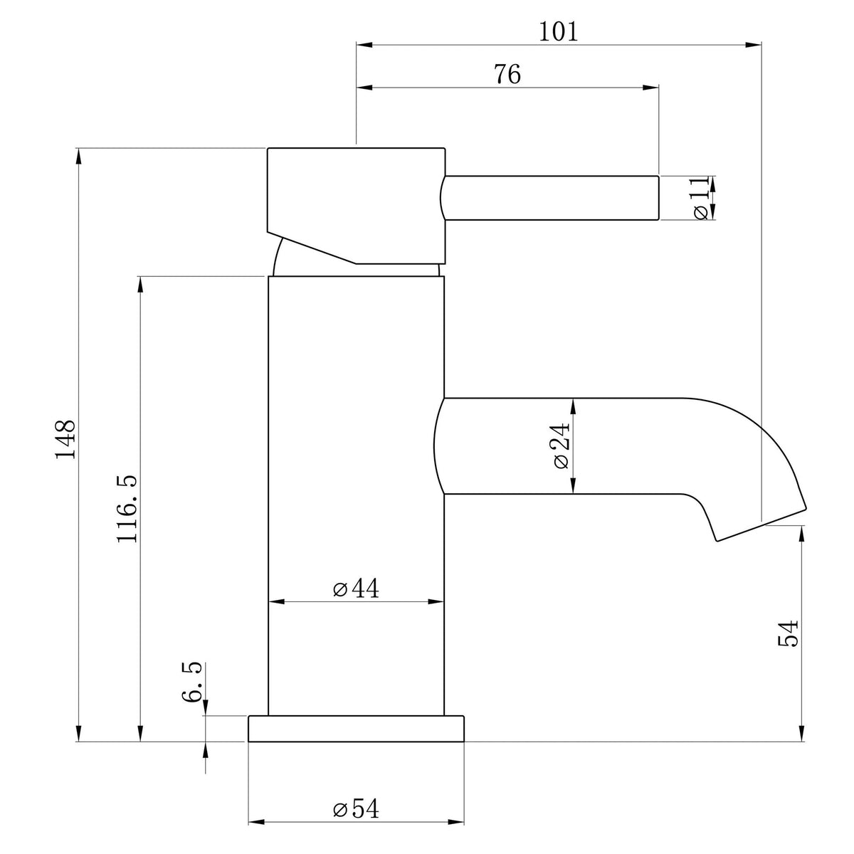Tabo Hero Basin Mixer Tap & Waste