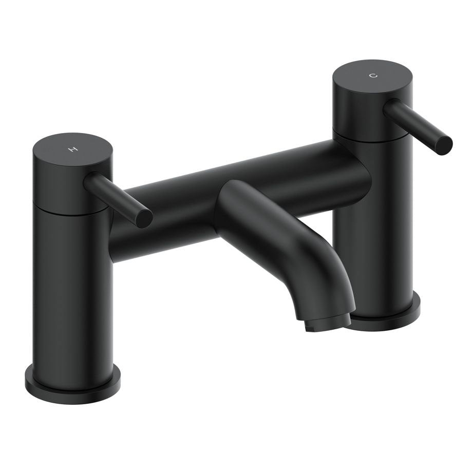 Tabo Hero Matt Black Bath Filler Tap
