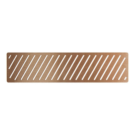 Tabo Linear Tray Waste Cover - Brushed Bronze