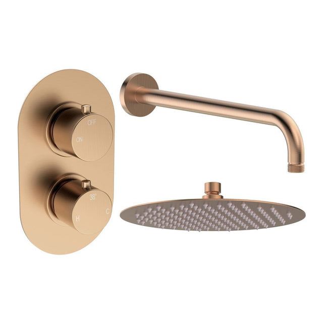 Tabo Marina 1 - Brushed Bronze Round Shower Valve & Kit