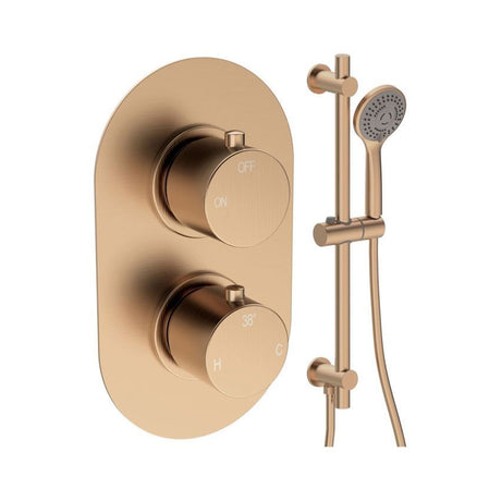 Tabo Marina 2 - Brushed Bronze Round Shower Valve & Kit