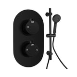 Tabo Marina 2 - Matt Black Round Shower Valve & Kit