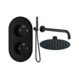 Tabo Marina 4 - Matt Black Round Shower Valve & Kit