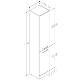 Tabo Modena Floor Standing 2 Door Tall Unit 350mm