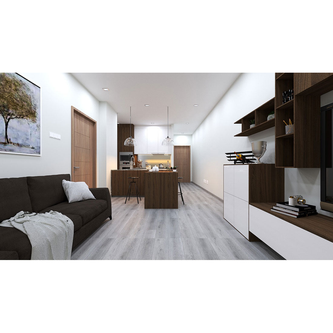 Tabo Morning Mist Oak Matt Vinyl