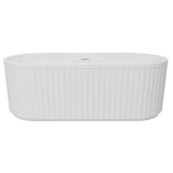 Tabo Neve Fluted Freestanding Bath 1700 x 750 x 570mm
