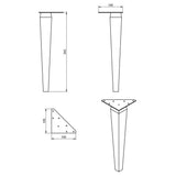 Tabo Orta Set of Two Legs