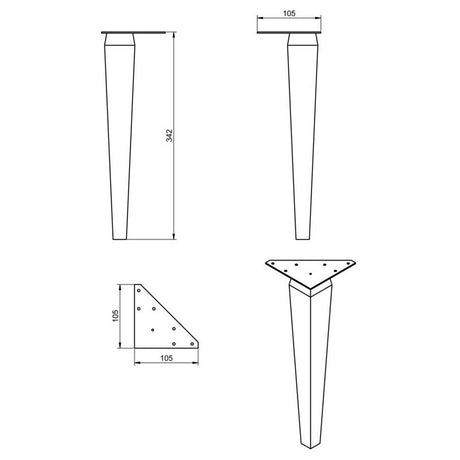 Tabo Orta Set of Two Legs