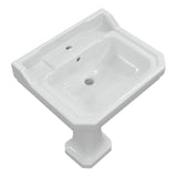 Tabo Primrose 1TH Basin & Full Pedestal 600 x 500mm